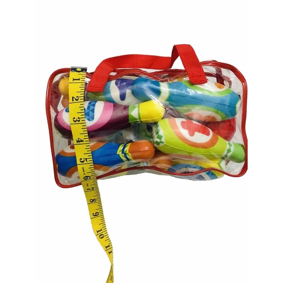 Kids Bowling Set - with 10 Bowling Pins & 2 Balls  One Size Multicolor - Picture 7 of 8